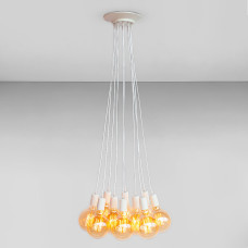 Люстра підвісна Лофт Light House LS-18680-10 WH біла