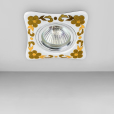 Світильник точковий вбудований Light House LS-18682 GD білий із золотим візерунком