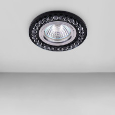 Світильник точковий вбудований levistella 716028 чорний + прозорий