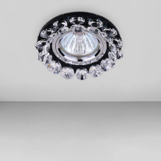 Світильник точковий вбудований levistella 716048 чорний + прозорий