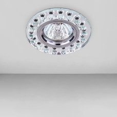 Світильник точковий вбудований levistella 716076 хром + прозорий