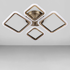 Люстра стельова LED Light House SL-18183/2+2 AB 96W DIMMER 3000-6000 H130*L700*W510, колір бронза