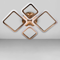 Люстра стельова LED Light House SL-18183/2+2 FG 96W DIMMER 3000-6000 H130*L700*W510, колір золото