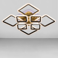Люстра стельова LED Light House SL-18183/4+4 AB+RGB 192W DIMMER 3000-6000 H140*L600*W610, колір бронза