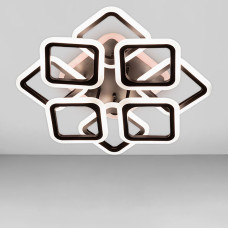 Люстра стельова LED Light House SL-18183/4+4 BK+RGB 192W DIMMER 3000-6000 H140*L600*W610, колір чорний