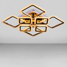 Люстра стельова LED Light House SL-18183/4+4 FG+RGB 192W DIMMER 3000-6000 H140*L600*W610, колір золото