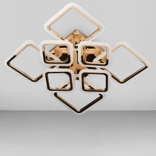 Люстра стельова LED Light House SL-18183/4+4 FG 192W DIMMER 3000-6000 H140*L600*W610, колір золото