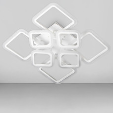 Люстра стельова світлодіодна LED Light House SL-18183/4+4 WT 192W DIMMER 3000-6000 H140*L600*W610, колір білий