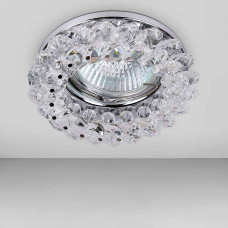 Світильник точковий вбудований levistella 716MKD091 CR хром + прозорий