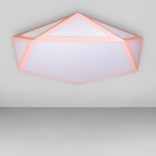 Люстра стельова LED Light House LS-752L68 PINK, колір рожевий з білим