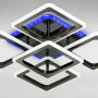 Зображення Люстра стельова LED Light House SC-18691/4+1S BP/RGB 100W+7W 2.4G 419*419*120, колір чорний хром ИМ Light-Deco 1 