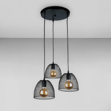 Люстра підвісна лофт Light House LS-18454F-3 BK (300) чорна