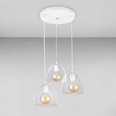 Люстра підвісна лофт Light House LS-18454F-3 WH (300) біла