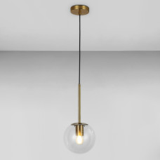 Люстра подвесная шар Light House LS-17158-1 BRZ+CL бронза, плафон прозрачный 