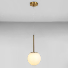 Люстра підвісна куля Light House LS-17158-1 BRZ+WH бронза, плафон білий 