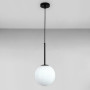 Зображення Люстра підвісна куля Light House LS-17159-1 BK+WH чорна, плафон білий  ИМ Light-Deco 