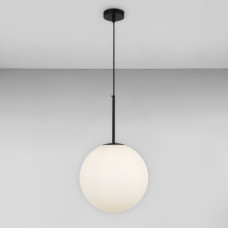 Люстра підвісна куля Light House LS-17161-1 BK+WH чорна, плафон білий 
