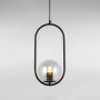 Зображення Люстра підвісна куля Light House LS-17190-1 BK+CL чорна, плафон прозорий ИМ Light-Deco 1 