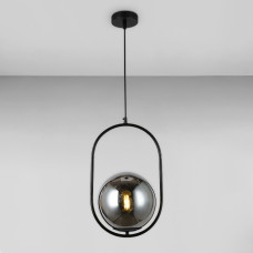 Люстра подвесная шар Light House LS-18127-1 BK+BK черная, плафон черный