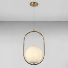 Люстра подвесная шар Light House  LS-18127-1 BRZ+WH бронза, плафон белый 