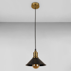 Люстра підвісна Лофт Light House LS-17179F-1 BRZ+BK чорна+бронза