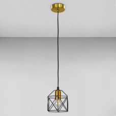 Люстра підвісна Light House LS-17162F-1 BRZ+BK бронза із чорним