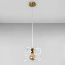Люстра підвісна Light House LS-17182F-1 BRZ+WH бронза з білим