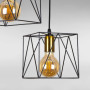 Зображення Люстра підвісна Light House LS-17182F-3 BRZ+BK (300) бронза з чорним ИМ Light-Deco 2 