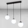 Зображення Люстра підвісна кулі Levistella 756PR150F-3 BK+WH (500) чорна, плафон білий  ИМ Light-Deco 