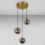 Зображення Люстра підвісна кулі Levistella 756PR150F-3 BRZ+BK (300) бронза, плафон чорний  ИМ Light-Deco 