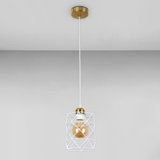 Люстра підвісна Light House LS-17192F-1 BRZ+WH бронза з білим