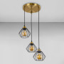 Зображення Люстра підвісна Light House LS-17196F-3 BRZ+BK (300) бронза з чорним ИМ Light-Deco 