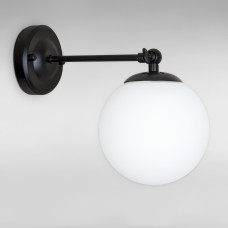 Настінний світильник Бра шар Light House LS-18150F-1 BK+WH чорний, плафон білий 