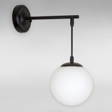 Настінний світильник Бра шар Light House LS-18150F2-1 BK+WH чорний, плафон білий