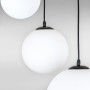 Зображення Люстра підвісна кулі Light House LS-18603F-3 BK+WH (300) чорна, плафон білий  ИМ Light-Deco 1 