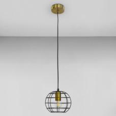 Люстра підвісна Light House LS-18595F-1 BRZ+BK бронза із чорним