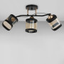 Зображення Люстра стельова лофт Light House SC-18609/3 BK+FG 570*170*250 чорна із золотом ИМ Light-Deco 