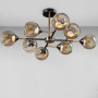 Изображение Люстра потолочная молекула Light House ZX-18607-8 FGD+BK 780*780*290 золото + черный  ИМ Light-Deco 