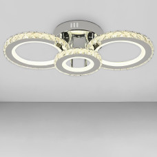 Люстра стельова світлодіодна Light House SY-18380/2+1 CR 557*252*130 106W, колір хром