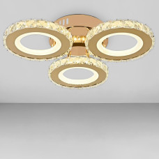 Люстра стельова світлодіодна Light House SY-18380/3 GD D405*100 78W, колір золото