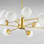 Изображение Люстра потолочная молекула Light House DL-18546/12 золото плафон белый ИМ Light-Deco 1 
