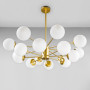 Зображення Люстра стельова молекула Light House DL-18546/16 золото плафон білий  ИМ Light-Deco 
