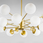 Зображення Люстра стельова молекула Light House DL-18546/16 золото плафон білий  ИМ Light-Deco 1 