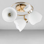 Изображение Люстра потолочная Light House DL-18568/3 золото, плафон белый ИМ Light-Deco 