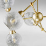 Зображення Люстра стельова молекула Light House DL-18574/8 золото, плафон прозорий ИМ Light-Deco 1 