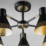 Изображение Люстра потолочная Light House DL-18576/5 черная, плафон черный + золото  ИМ Light-Deco 1 