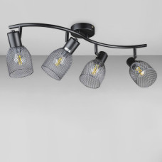 Люстра стельова Лофт Light House DL-18578/4 чорна