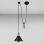 Зображення Світильник підвісний Light House LS-18582-1G BK підвіс із гирею чорний ИМ Light-Deco 