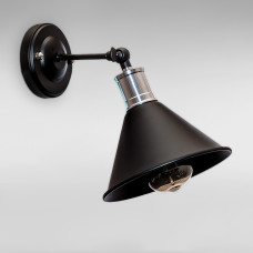 Настінний світильник Бра Light House LS-18584F1-1 BK чорний + хром