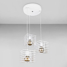 Люстра підвісна лофт Light House LS-18590F-3 WH (300) біла